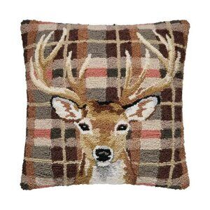 Deer Tartan Hook Pillow NEW
